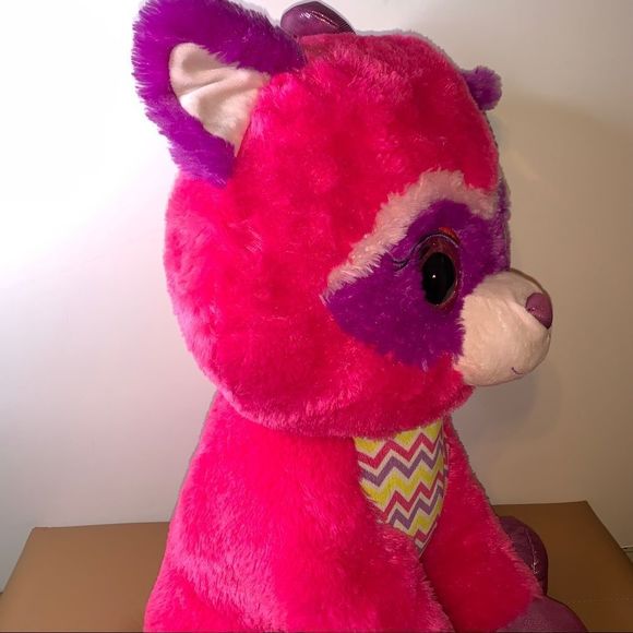 Jumbo PLUSH Raccoon Zara Stuffed Animal by HugFun - Picture 5 of 11